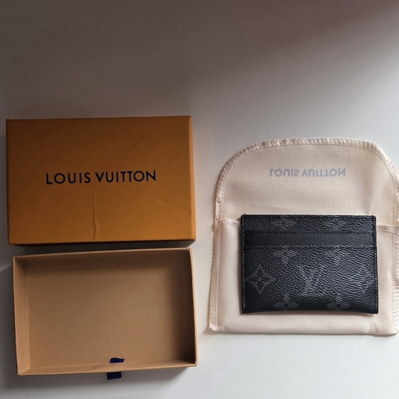 Louis Vuitton Black Monogram Card Holder